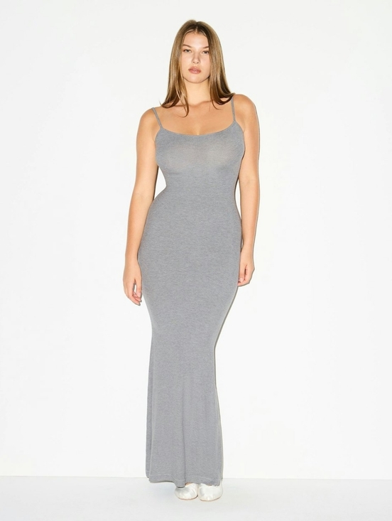 SKIMS Dresses & Skirts - SKIMS 2X Grey Slim Cami Maxi Dress